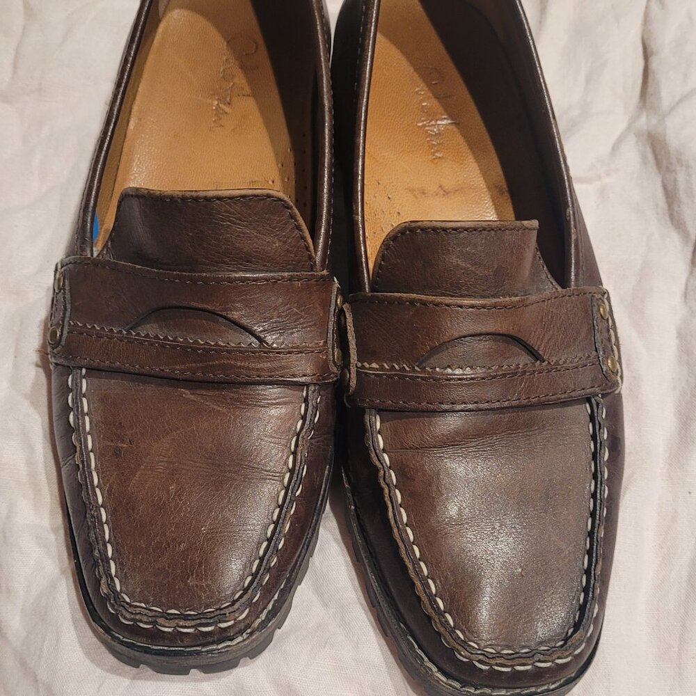 Cole Haan Loafers, Brown Leather sz 6